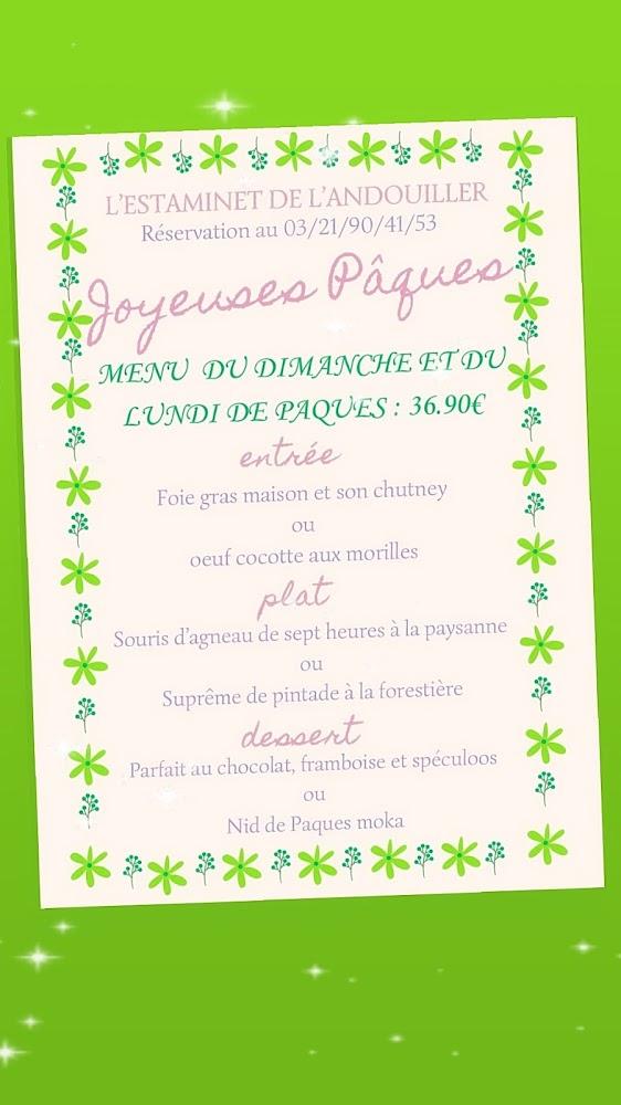 L'Estaminet de l'Andouiller - Menu Image 1